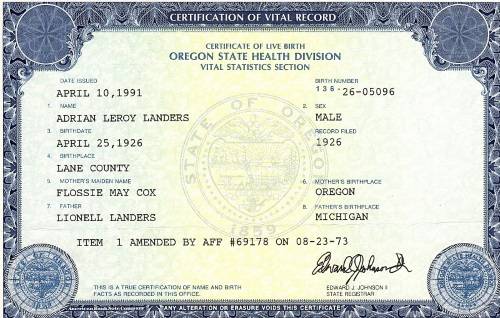 美国出生证公证认证